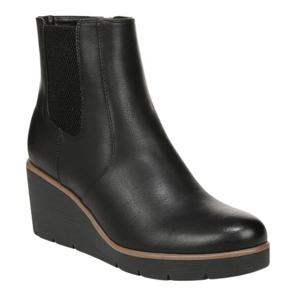 Naturalizer Soul Women's Apollo Black Wedge Ankle Booties Boots New Size‎ 11 - Picture 2 of 14